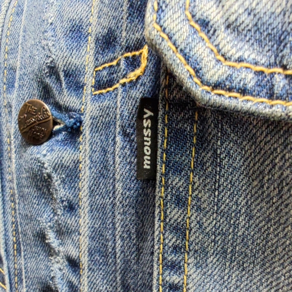 Light weight Crushed Denim Jacket - Picture 10 of 11